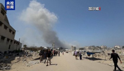 迫于以军攻势 数千名巴勒斯坦人离开加沙城东部