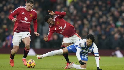 英超-三笘薰传射奥纳纳巨大失误 曼联1-3布莱顿近6轮仅1胜