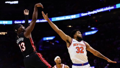 唐斯44+12希罗空砍34分 布伦森22+9尼克斯击败热火