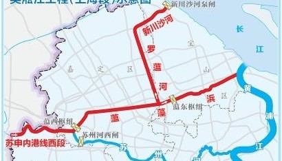 上海正开辟一条全长69公里、宽约百米超级水道