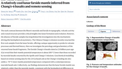 月背的月幔有点“冷”！中国人研究月球土特产又有新成果