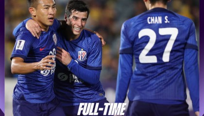 2球领先遭绝平！亚冠-于汉超传射 申花2-2中央海岸水手