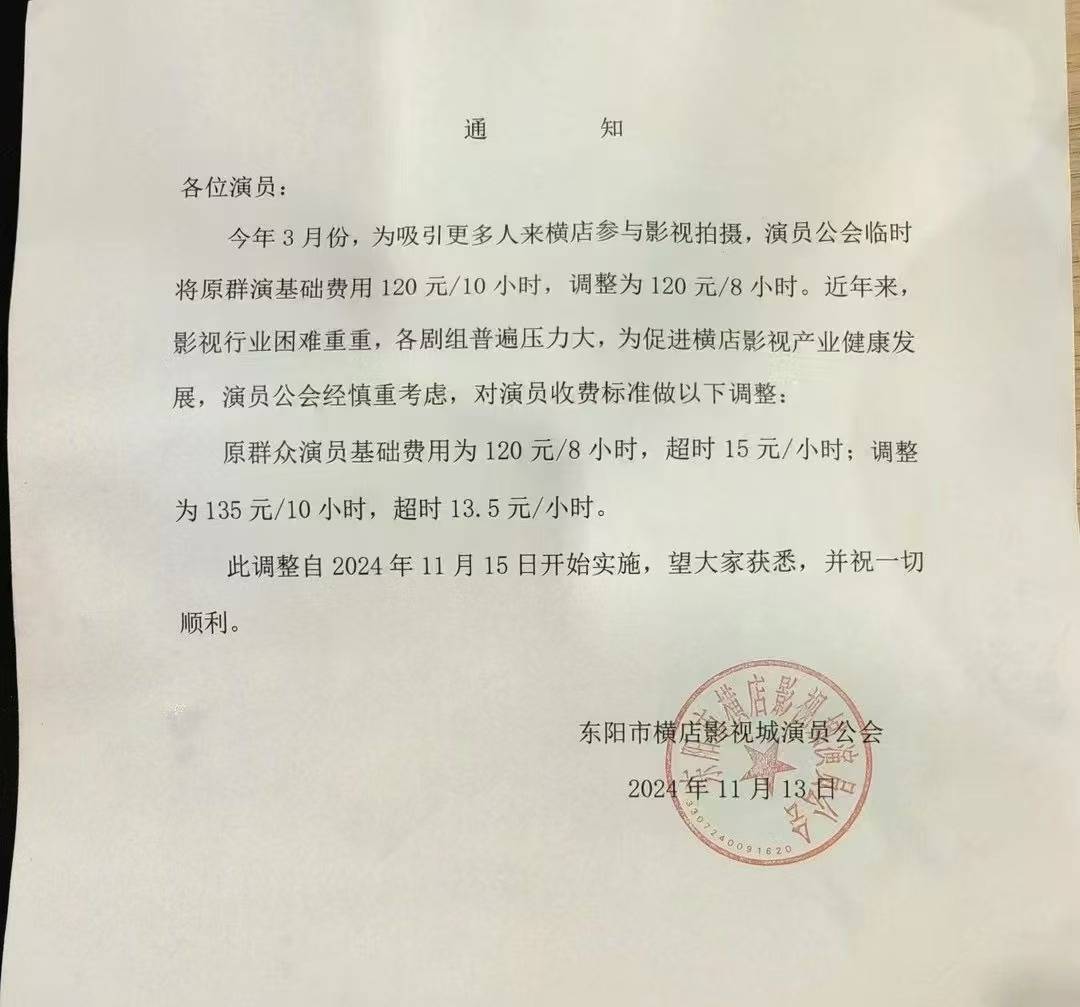 十几万横店群演集体调薪,短剧剧组在减少,4年“横漂”加500个群找戏拍
