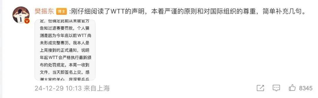 “不参赛就罚款”,WTT究竟什么来头让樊振东“无力承受”,并遭多位国外选手控诉?