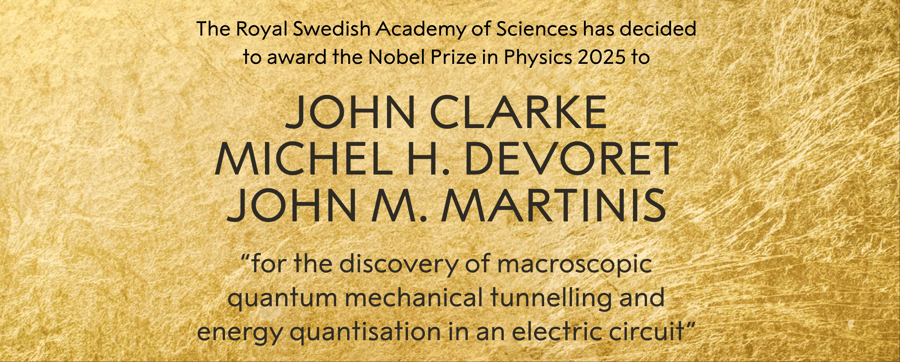 诺奖也讲人情世故!致敬量子力学百年,他们让世人看到宏观世界里的量子穿墙术